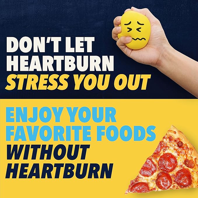 Pepcid AC Original Strength Heartburn Relief Tablets, OTC Medicine Prevents & Relieves Heartburn Due to Acid Indigestion & Sour Stomach, 10mg Famotidine Acid Reducer, Fast-Acting, 30 ct