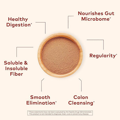 ORGANIC INDIA Psyllium Husk Powder - Pre & Probiotic Fiber Supplement, Organic Psyllium Husk Fiber Supplement with Whole Psyllium Husk, Dietary Fiber, USDA Organic, Vegan, Gluten Free - Orange, 10 Oz