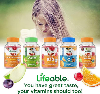 Lifeable Biotin Kids + Vitamin D3 + Vitamin K2 Kids, Gummies Bundle - Great Tasting, Vitamin Supplement, Gluten Free, GMO Free, Chewable Gummy