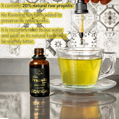 Natural Bee Propolis Extract, 30 mL, Advanced Liquid Tincture Immune System Booster and Seasonal Defense, Pure High Potency Herbal Supplement, Non-GMO (Propolis (2) Pack)…