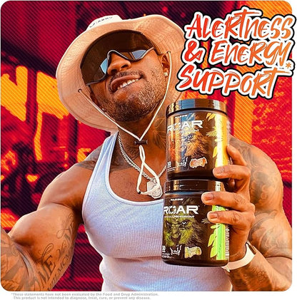 Rule 1 R1 Roar - Pre-Workout Powder with Creatine, Beta-Alanine, Citrulline, Electrolytes & Caffeine (30 Servings, Fruit Punch)
