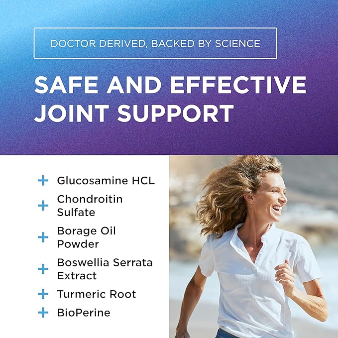 DR. EMIL NUTRITION Joint Aid Supplement - Joint Supplement with Glucosamine Chondroitin, MSM & Turmeric - Joint Health Supplement for Mobility and Discomfort for Men and Women* (60 Capsules)