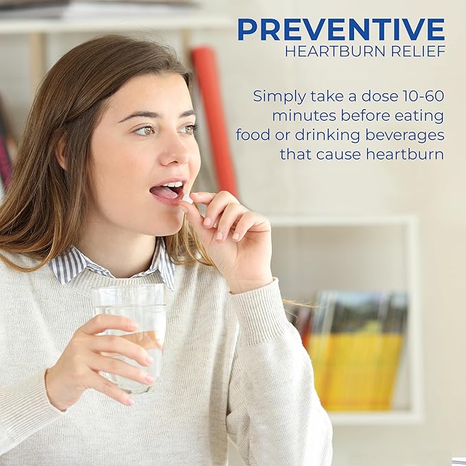 Timely Acid Reducer Famotidine 20mg - Compare to the active ingredient in Maximum Strength Pepcid AC - Anatcid Acid Reflux Medicine for Heartburn Relief and Acid Indigestion Symptoms - 200 Tablets