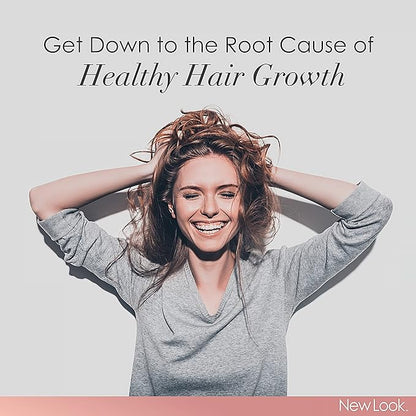 New Look Hair Growth Support Vitamins for Women and Men | Clinical Strength Supplement for Hair Loss | Supports Thicker, Fuller Hair with Biotin - 60 Capsules